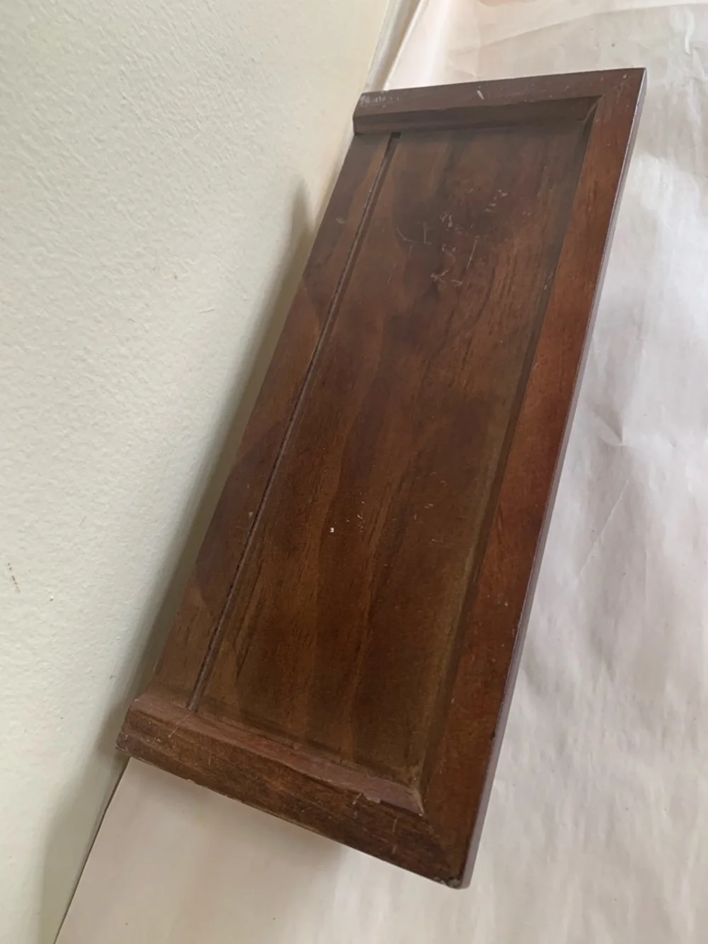Traditional Floating Shelf Ledge Wood Brown Crown Molding Primitive Display 12”